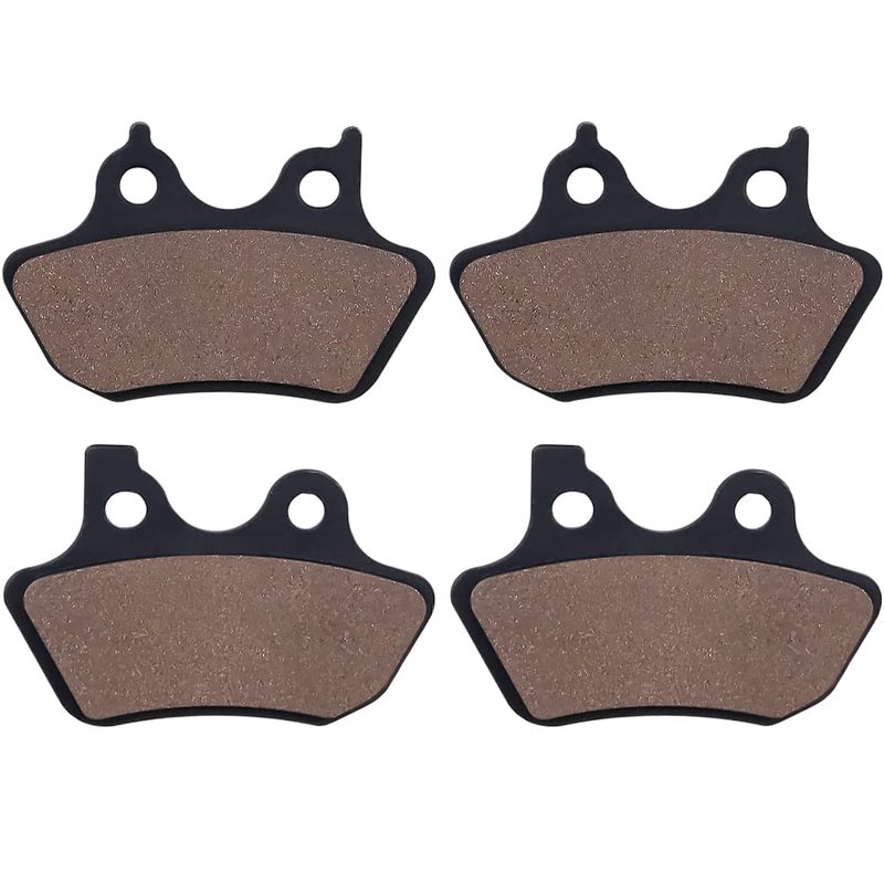 Cyleto Front & Rear Brake Pads for Harley Heritage Softail FLSTCI FLSTC Davidson Heritage Classic 2000-2007/Fat Boy/Dyna Electra Glide/Sportster XLH883R/FXST Softail Standard/FXSTB Night Train - Image 1